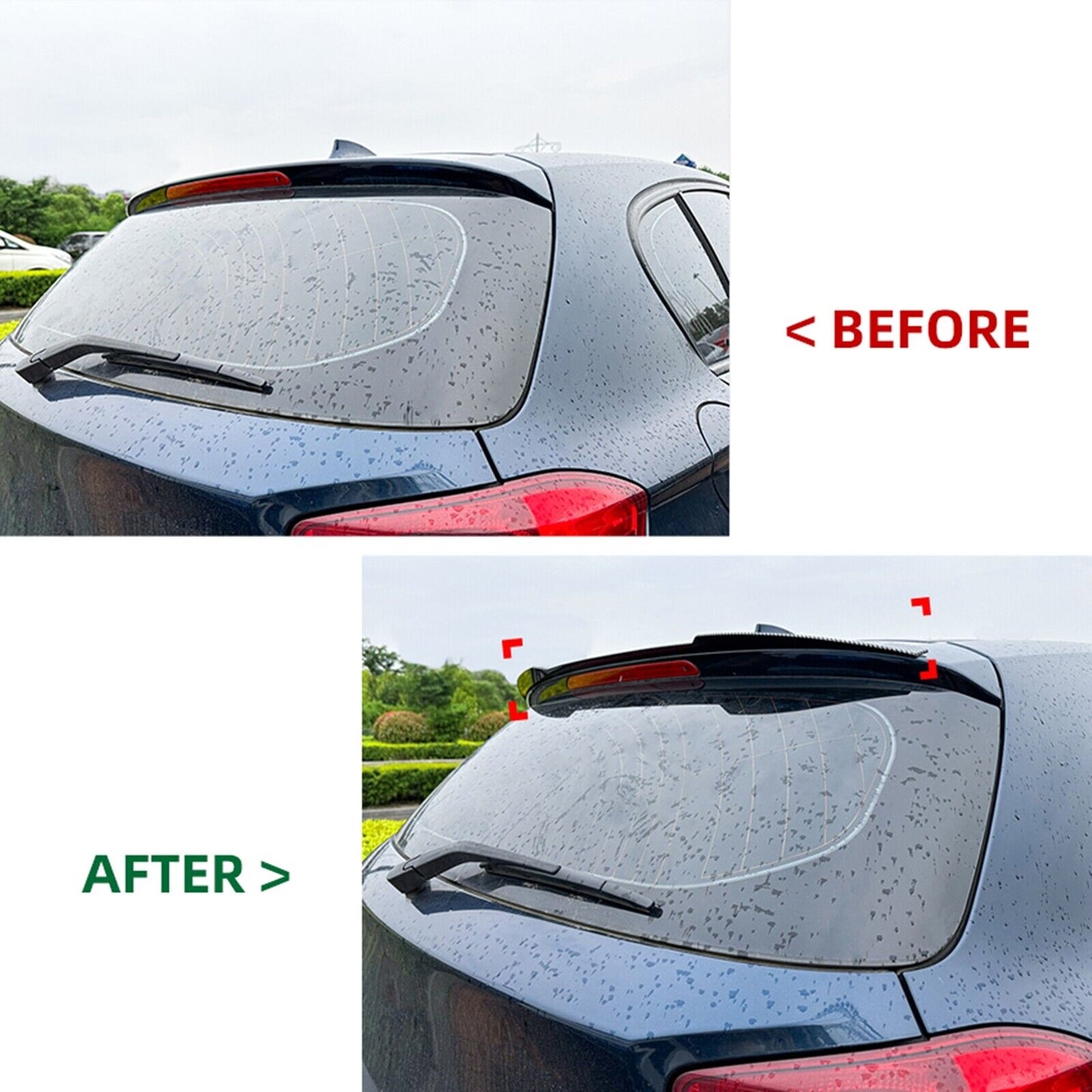 Carbon Look Rear Window Spoiler Lip Wing fits BMW 1 Series F20 F21 118i 2011-2021