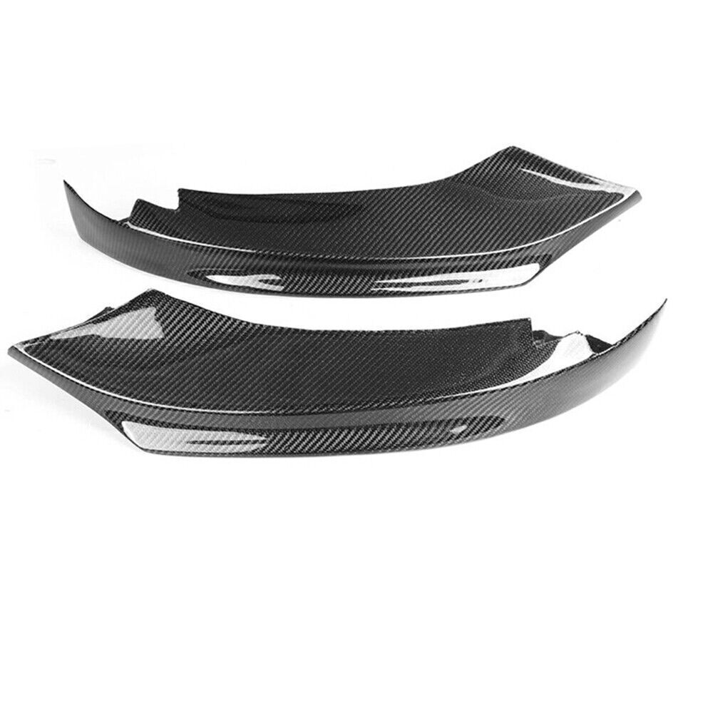 Black Front Bumper Spoiler + Rear Diffuser Lip fits 2014-2020 BMW 4 Series