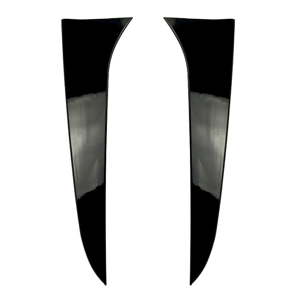 2pcs Black Rear Window Side Spoiler Canard Splitter Trim fits BMW X1 E84 09-15