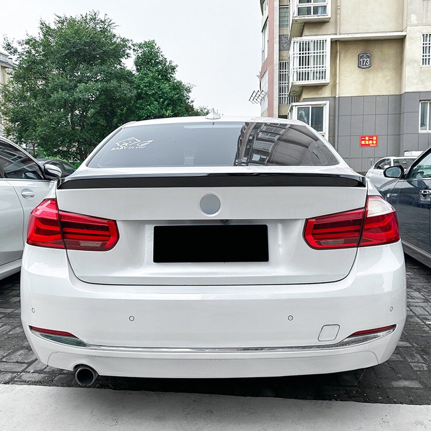 Gloss Black Rear Trunk Spoiler Lip Wing fits BMW 3 Series F30 2013-2019 CLS Style