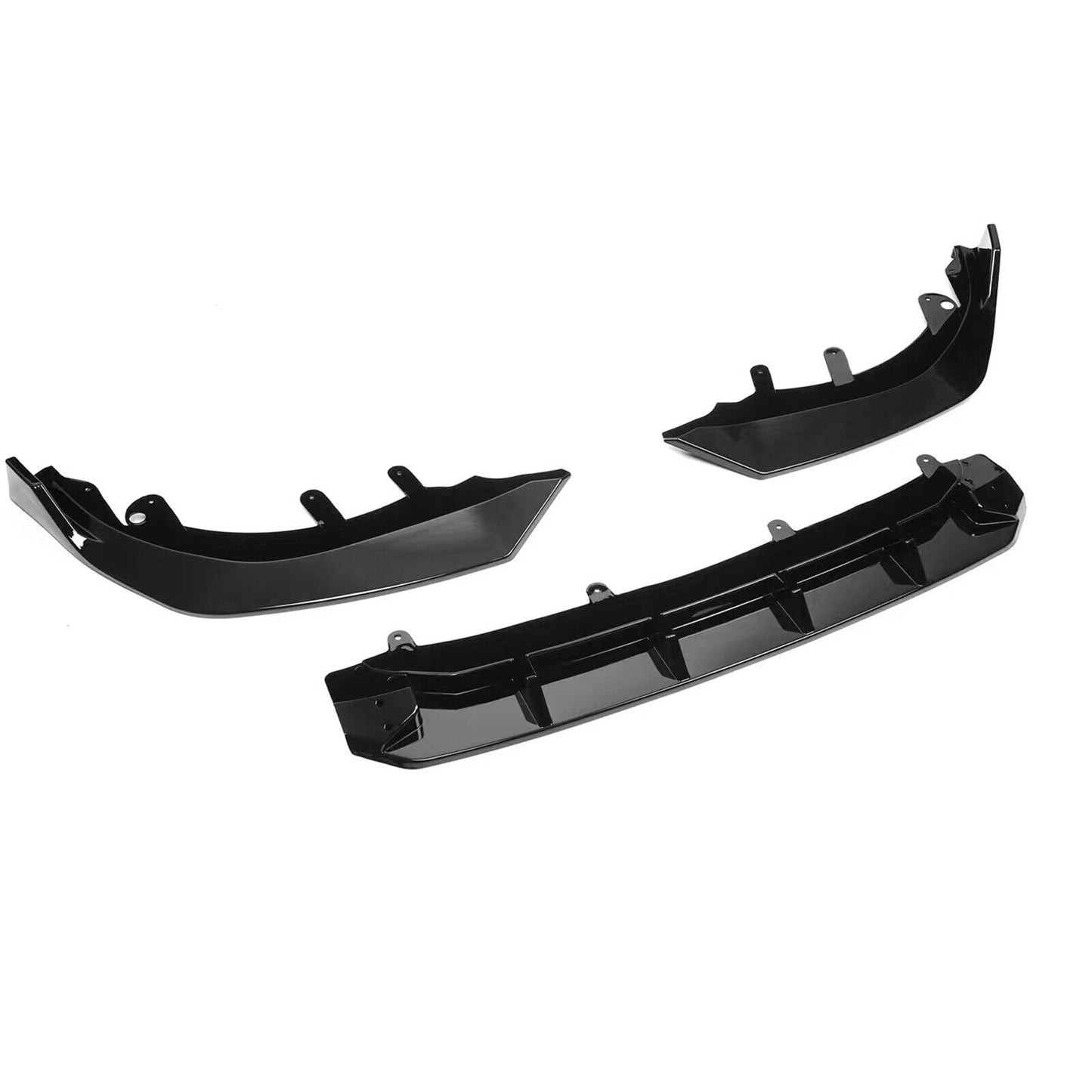 3pcs Front Bumper Spoiler Lip Splitter fits BMW I3 2022 Electric NEW Gloss Black