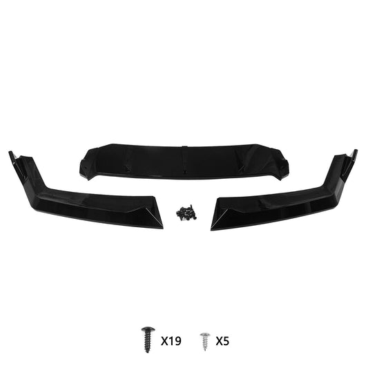 Gloss Black Front Bumper Spoiler Lip Splitter fits BMW 7 Series G70 M-Tech 2024