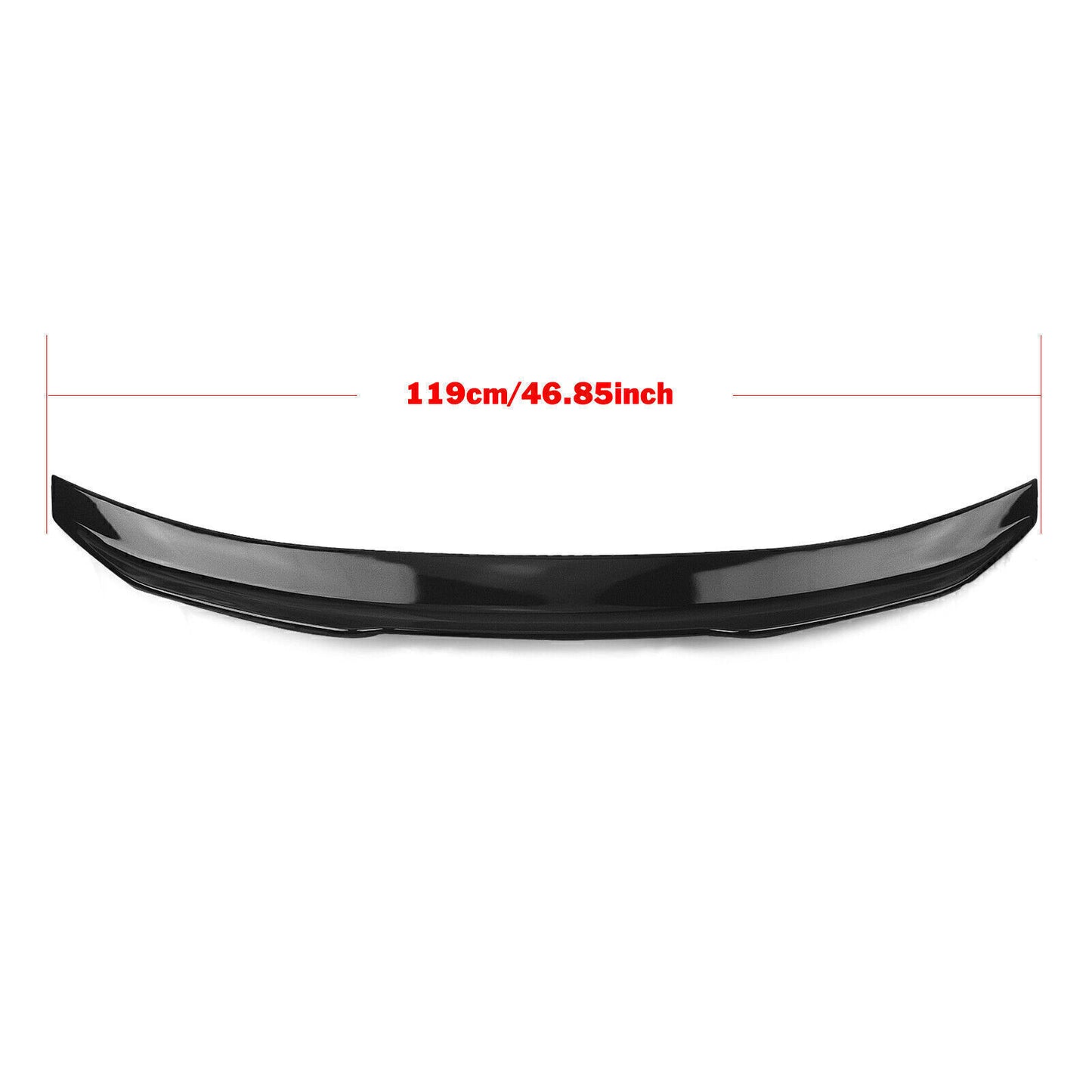 Gloss Black Rear Trunk Spoiler Lip fits BMW F82 M4 PSM 2015-2020 High-Kick