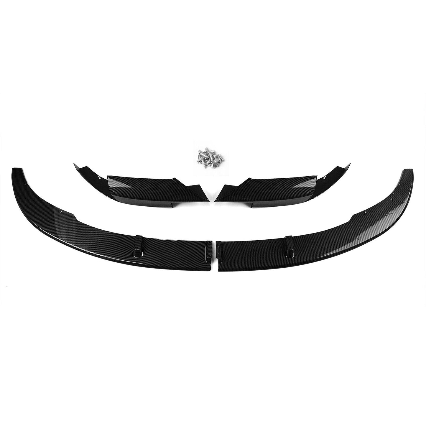 Carbon Fiber Look Front Bumper Spoiler Lip Kit fits BMW 5 Series F10 M5 2012-2016