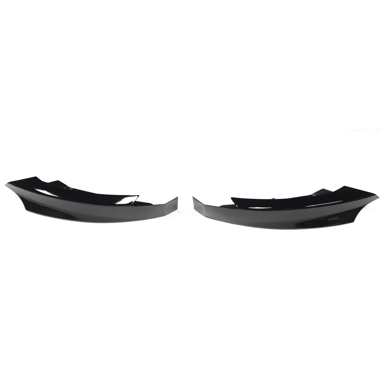 4x Gloss Black Front Bumper Splitter Lip fits BMW 1 Series E82 M Sport 2007-2013