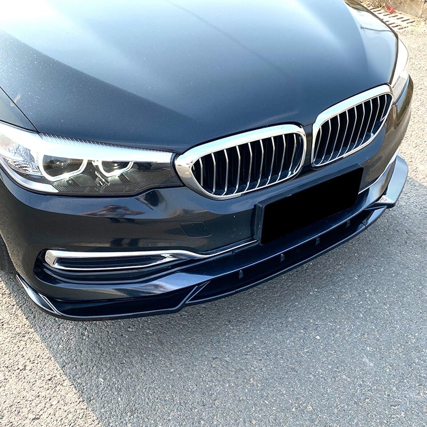 Carbon Style Front Bumper Spoiler Splitter Lip fits BMW 5 Series G30 2017-2019