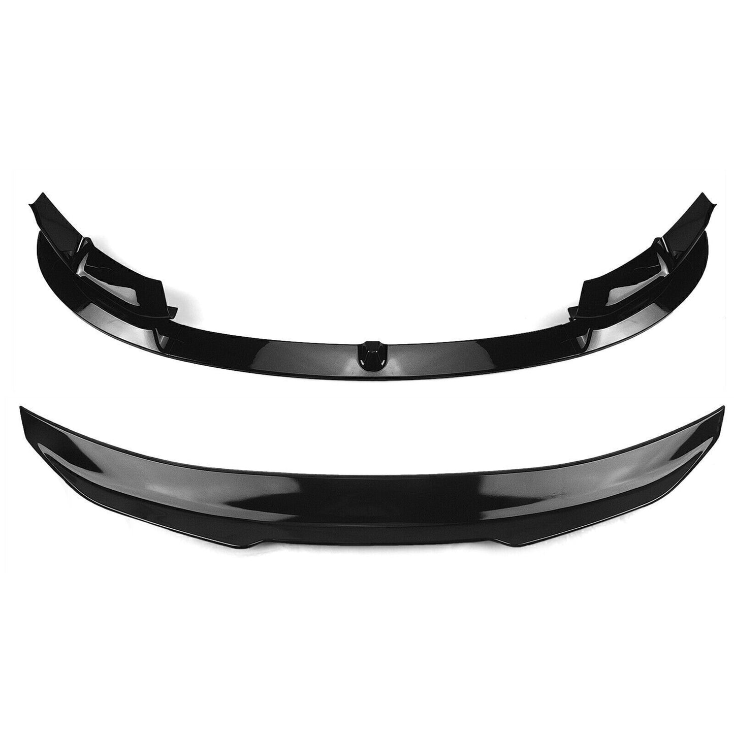 Front + Rear Spoiler Splitter Lip fits BMW 2015-2020 2016 BMW F82 M4 Gloss Black