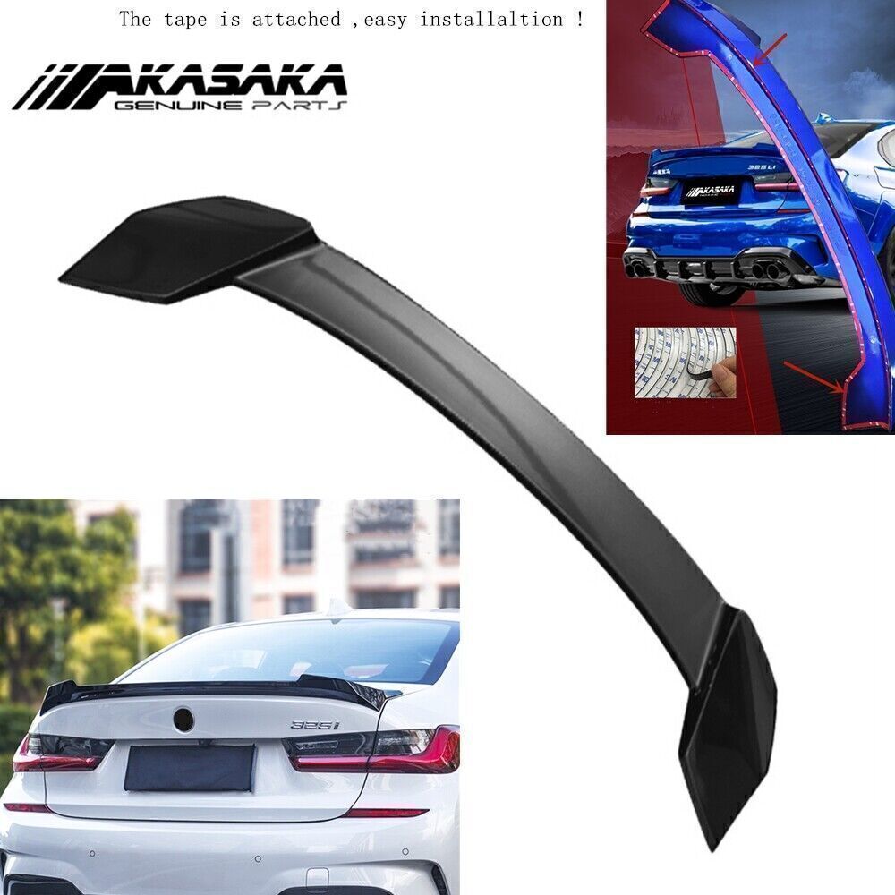 Gloss Black Rear Trunk Spoiler Wing Lip fits BMW G20 G28 M-Sport 2019 2020 2021