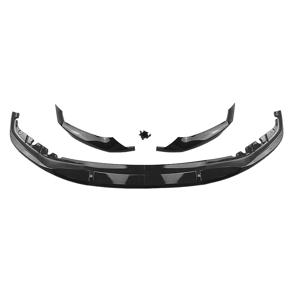 Front Bumper Spoiler Splitter Lip fits 17-20 BMW G30 M Tech M Sport Carbon Style