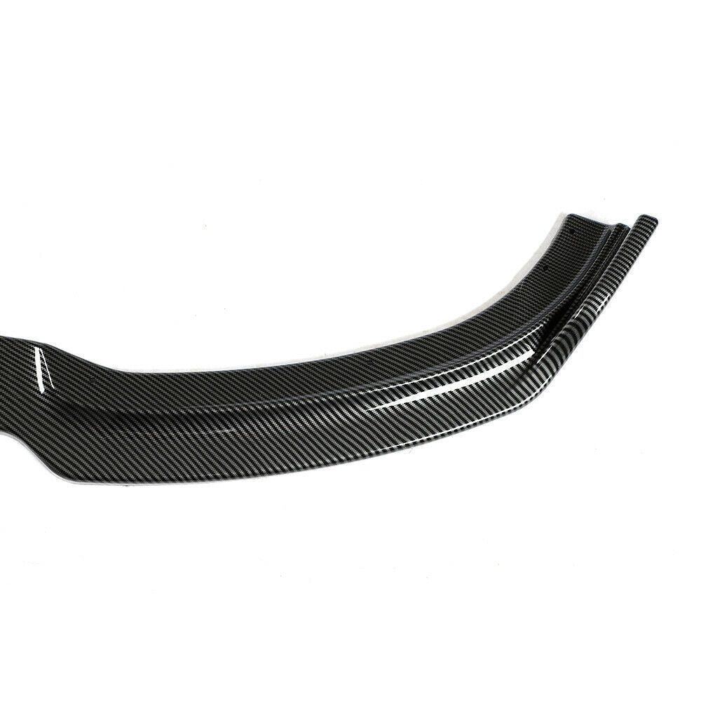 Front Bumper Spoiler Splitter Lip Carbon Fiber Look fits 13-2018 BMW F30 F35 Base