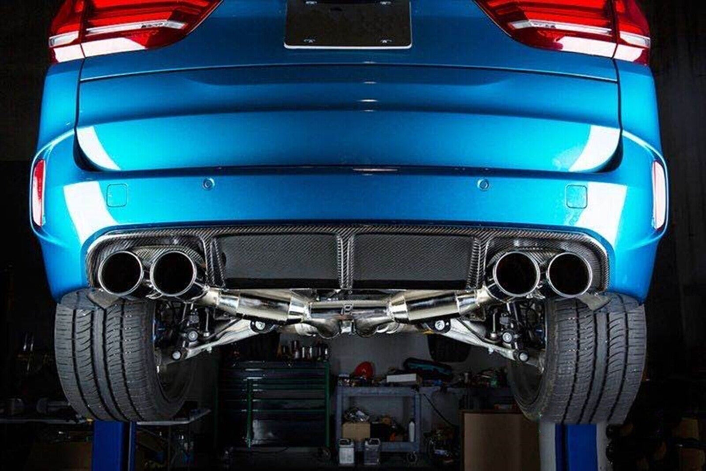 Carbon Fiber Rear Bumper Diffuser Lip fits BMW X5M F85 X6M F86 2015 2016-2019