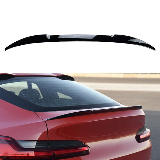 Gloss Black Rear Trunk Spoiler Lip Wing fits BMW X4 G02 2018-2022 ABS