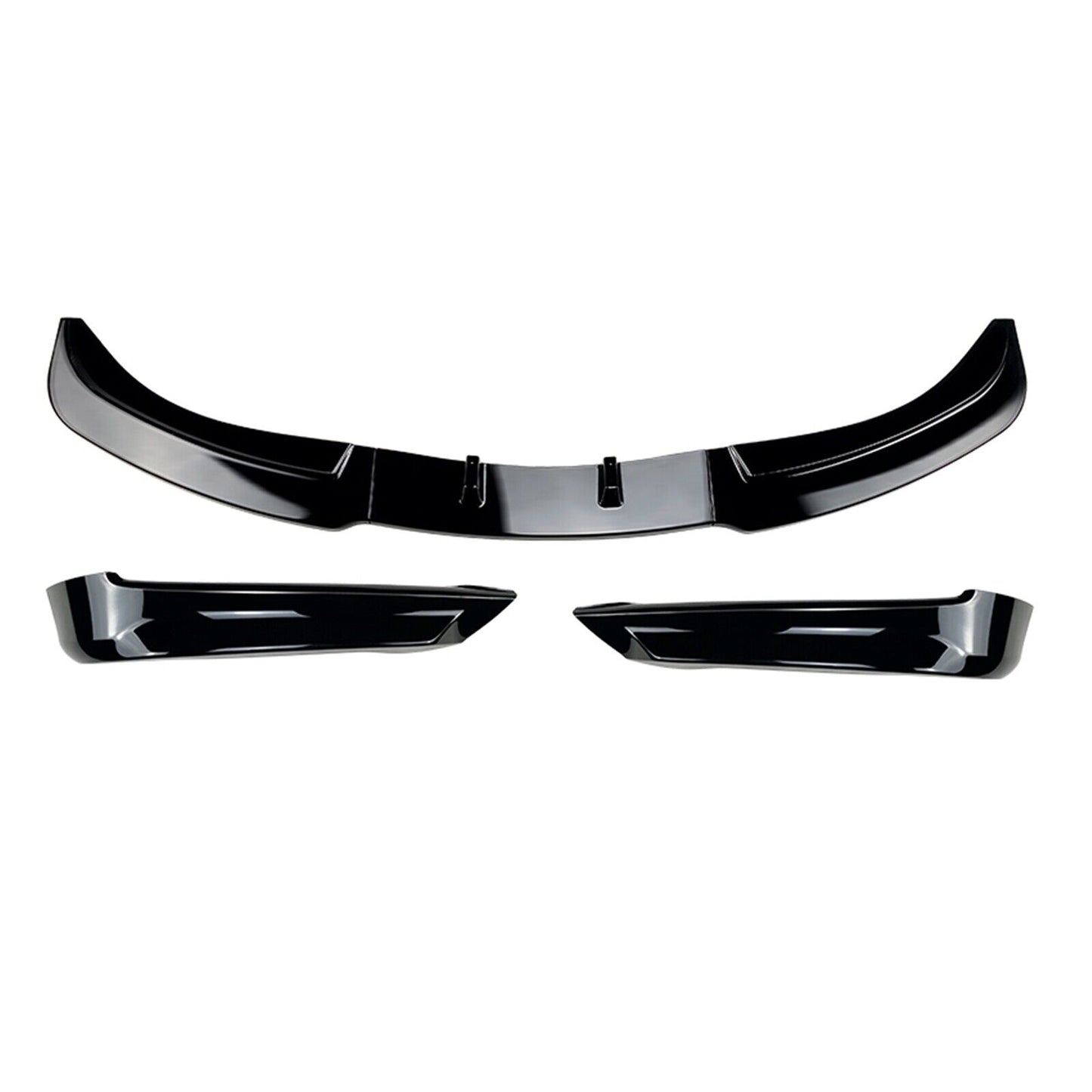 Front Bumper Spoiler Lip Side Cover fits BMW 3 Series E90 E91 2005-08 Gloss Black