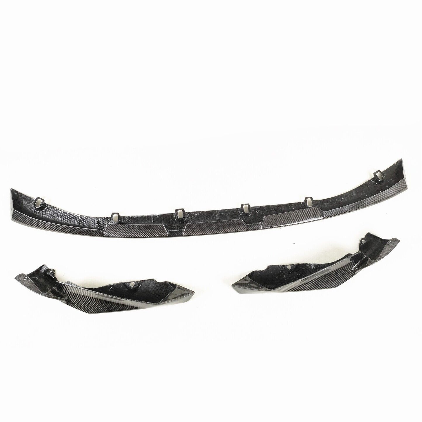 3pcs Front Bumper Spoiler Lip Kit fits BMW G80 M3 G82 M4 2021-2024 Carbon Fiber