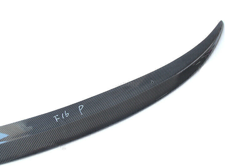 Carbon Fiber P Style Rear Trunk Spoiler Wing Lip fits 2015-2021 2016 BMW X6 F16