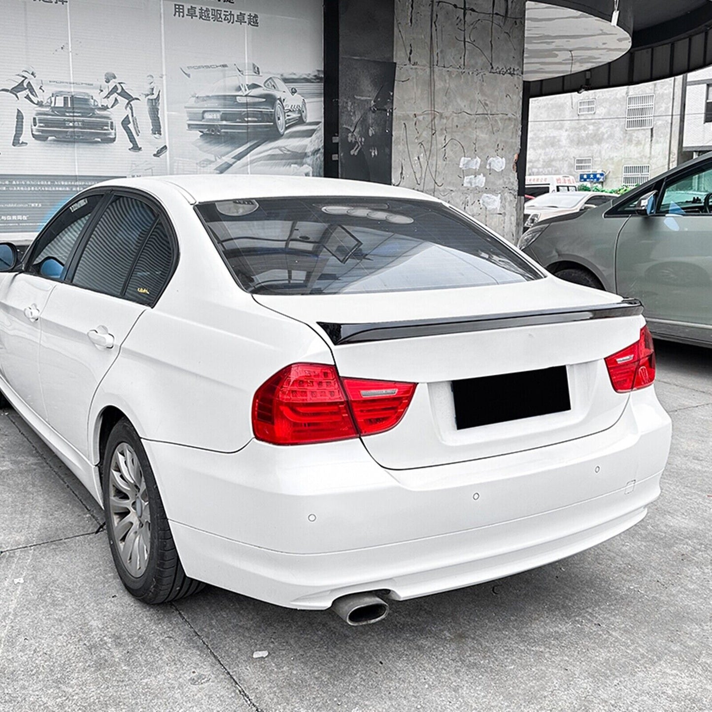 CLS Style Rear Trunk Spoiler Lip Wing fits BMW 3 Series E90 2005-2011 Gloss Black