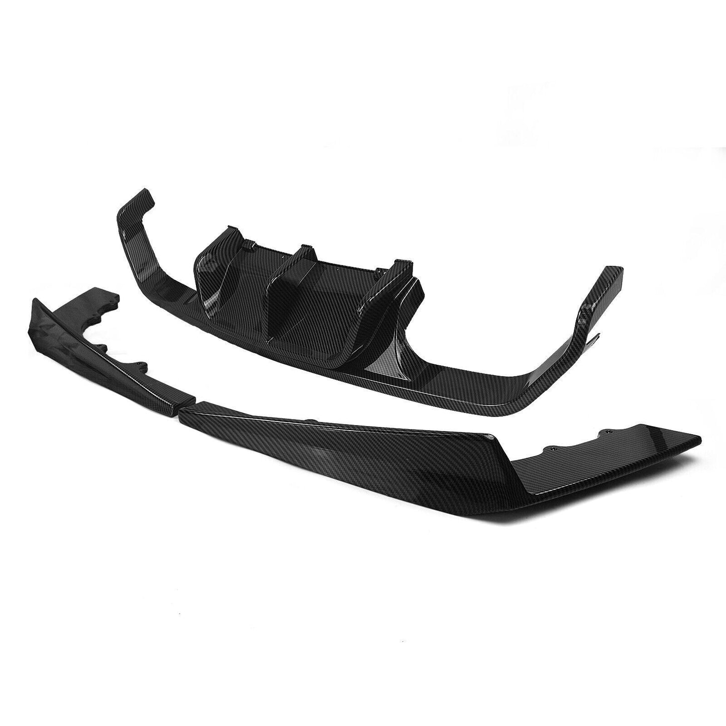 Carbon Style Rear Diffuser +Front Bumper Spoiler fits BMW F80 F82 F83 2015-2020