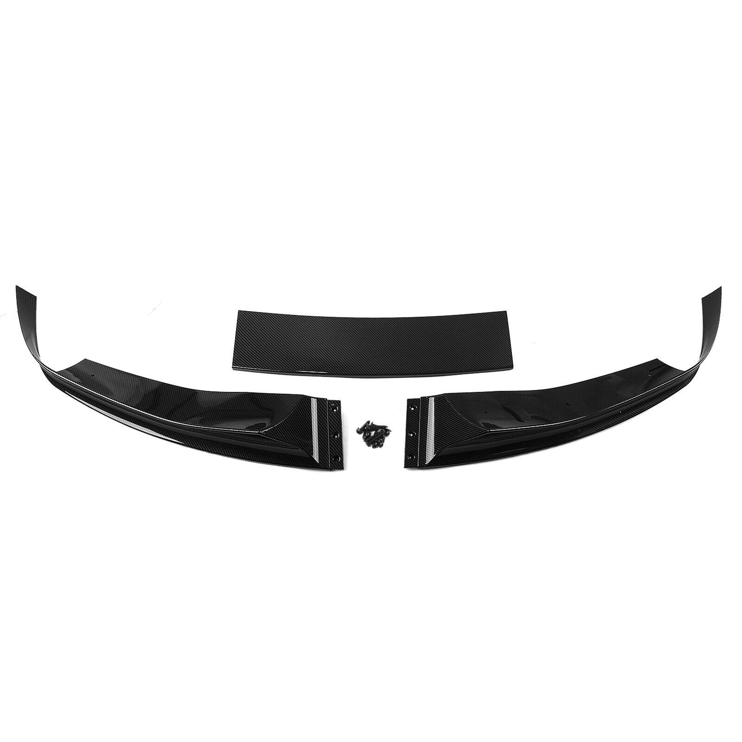 Front Bumper Spoiler Lip Kit fits BMW X5 F15 M Sport 14-18 Carbon Fiber Look