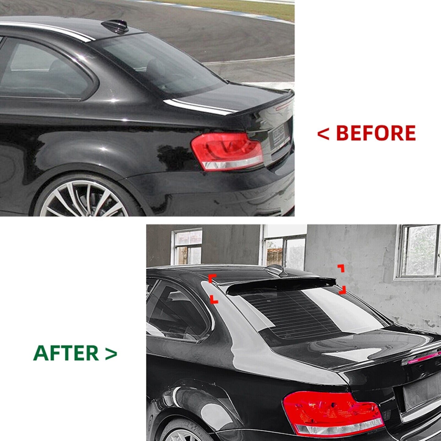 Gloss Black Rear Trunk Spoiler Lip Wing fits BMW 1 Series E82 Coupe M1 2008-2013