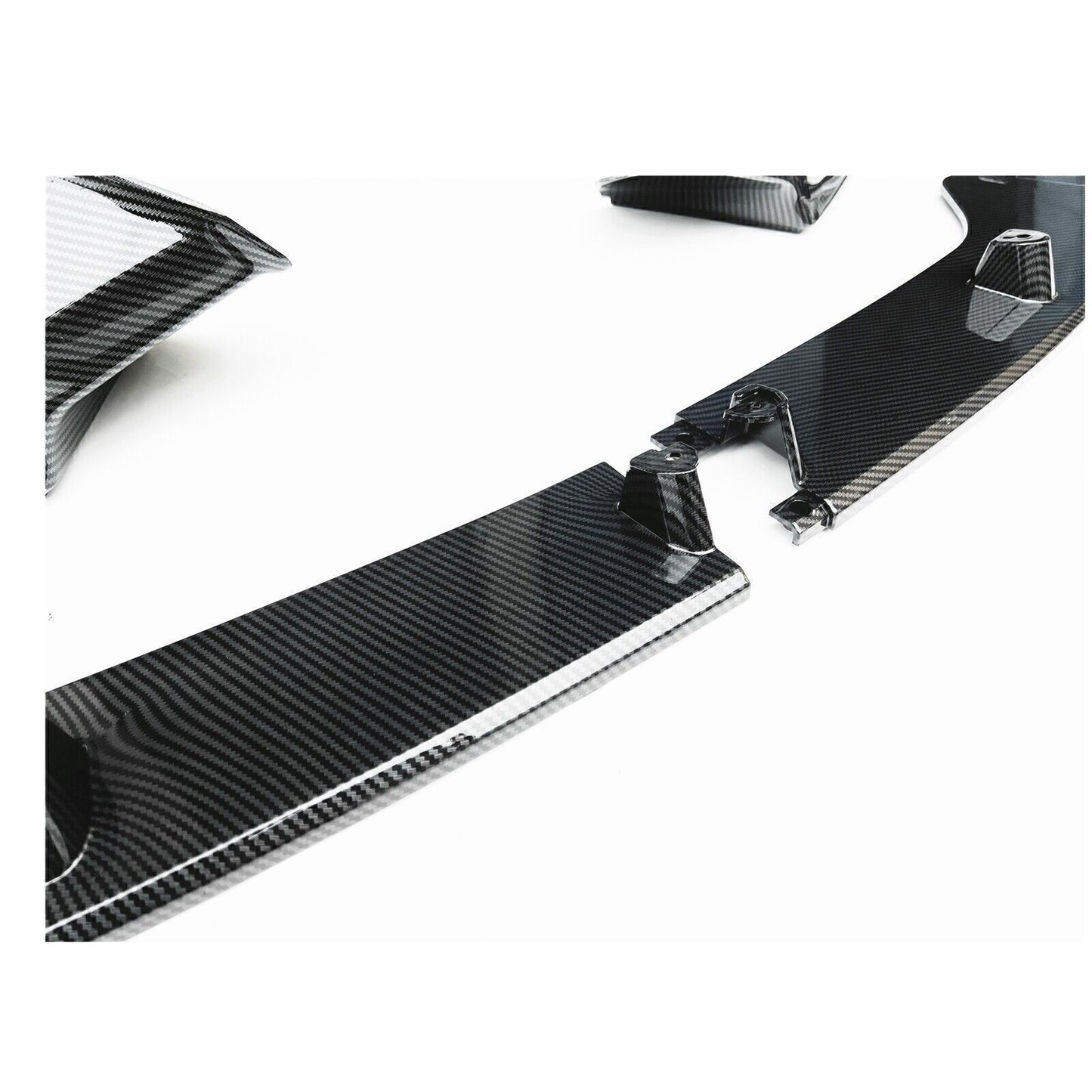 Black Carbon Fiber Look Front Lip Bumper Spoiler fits BMW F20 F21 2015-2020 2016