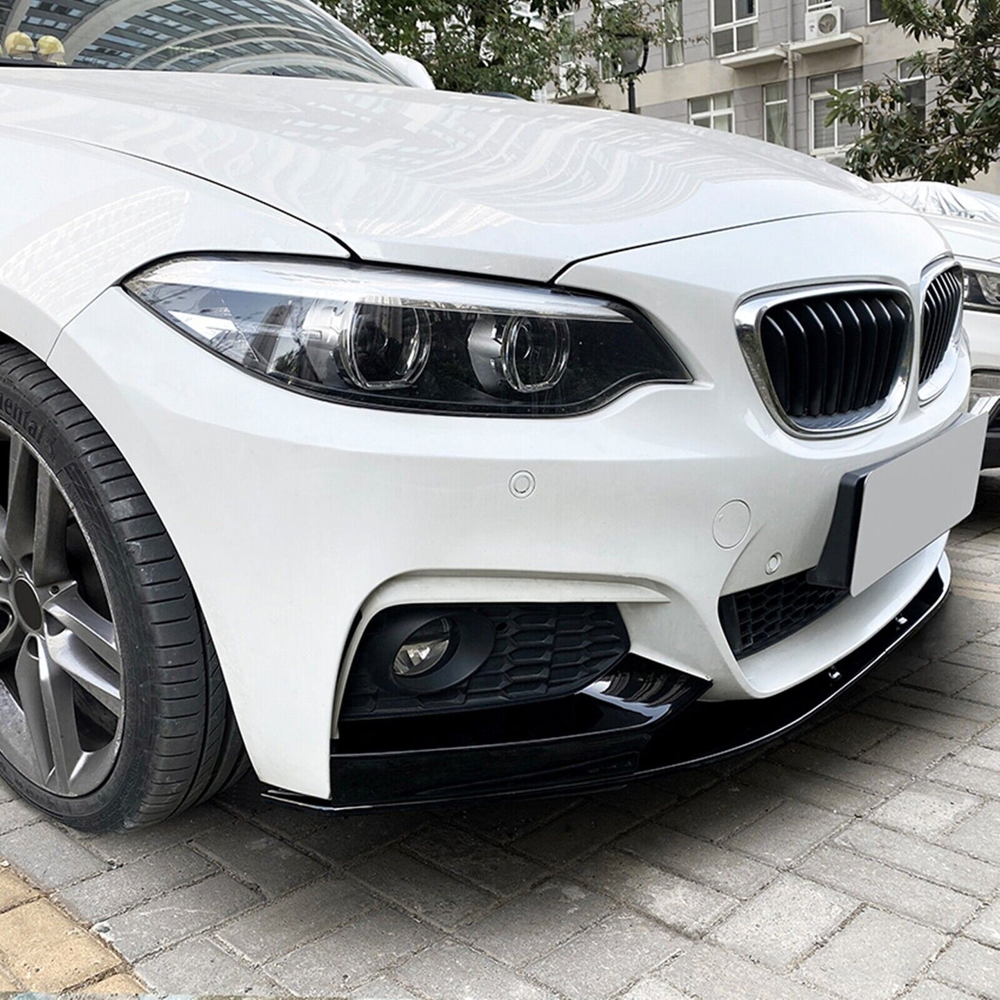 Black Front Bumper Spoiler Lip Side Cover fits BMW F22 F23 M Sport 2014-2021