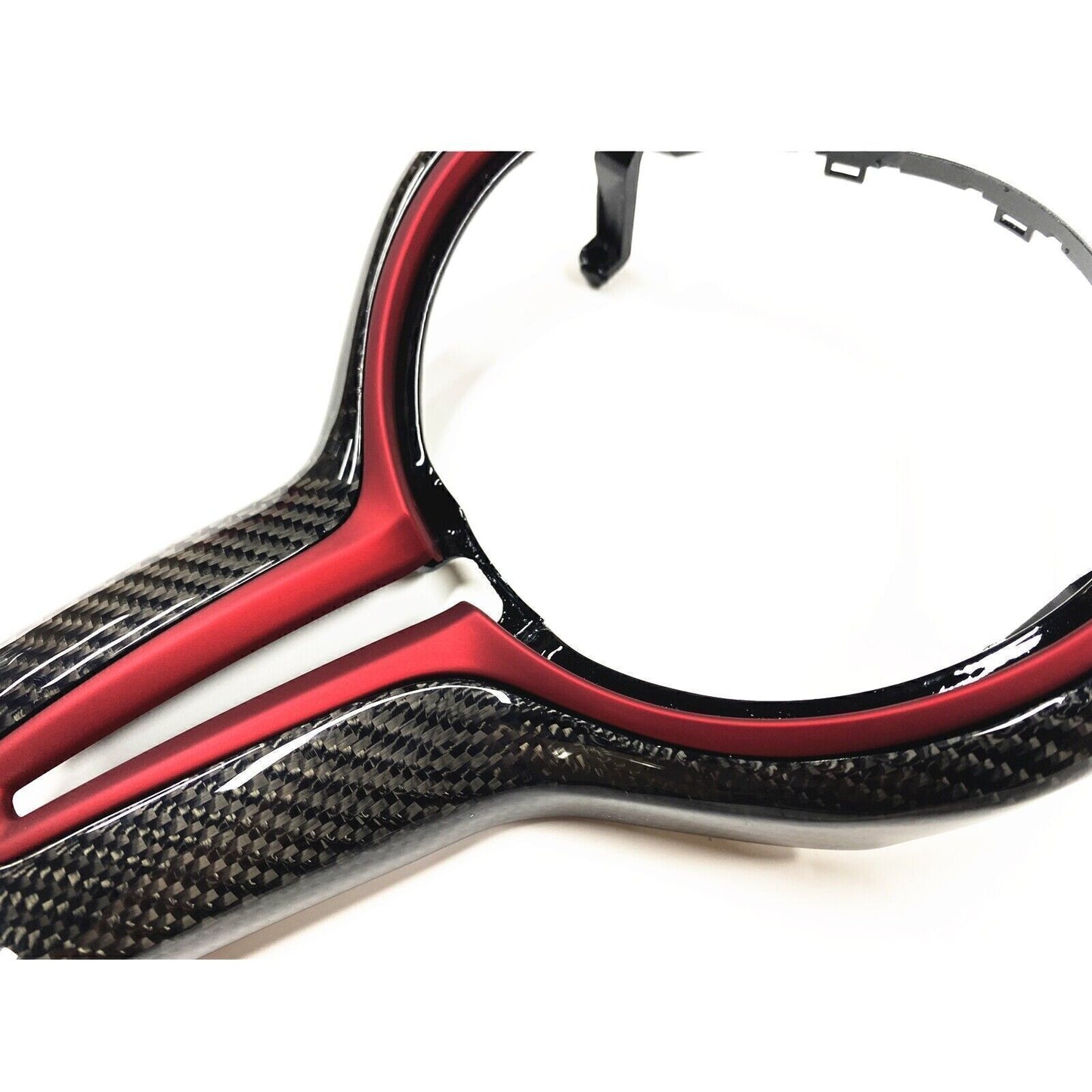 Steering Wheel Trim Cover fits BMW M2 F87 M3 F80 M4 F82 M6 F12 F13 X5M Red