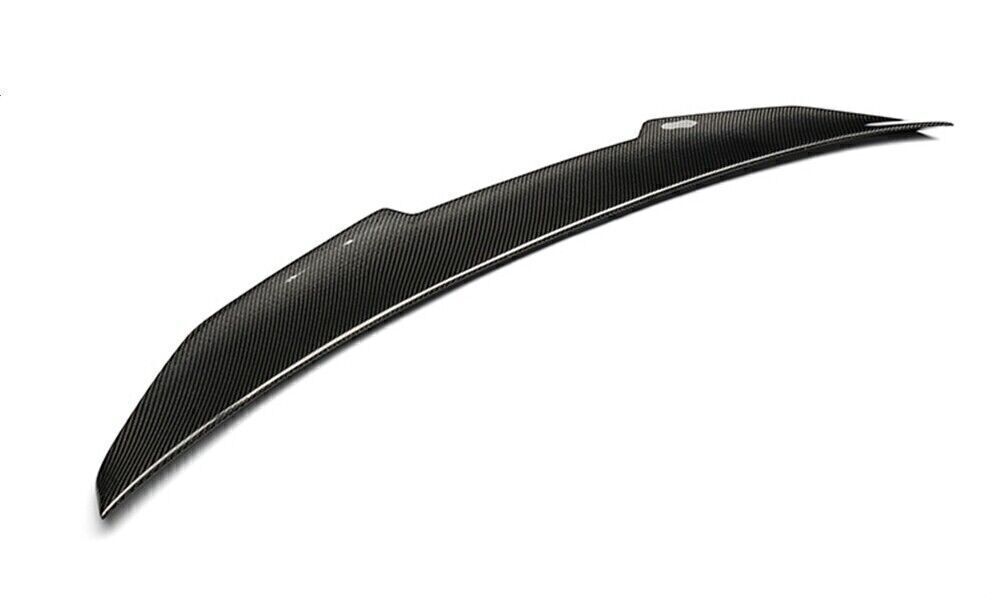 Carbon Fiber Rear Trunk Spoiler Lip fits BMW F82 M4 Coupe 2015-2020 2-Door Black