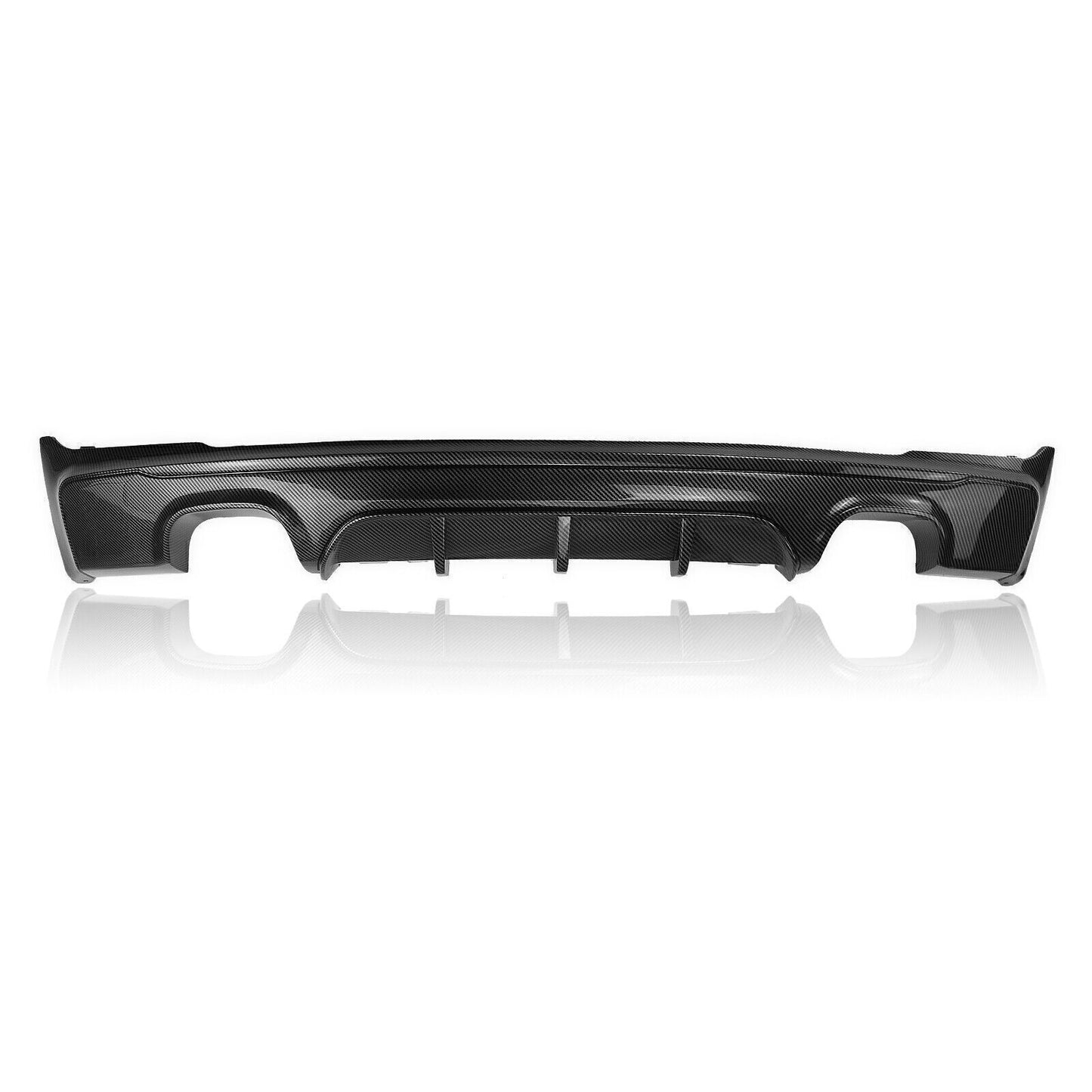 Black Rear Bumper Diffuser Dual Exhaust fits BMW 2 Series 2 Coupe 2014-2021