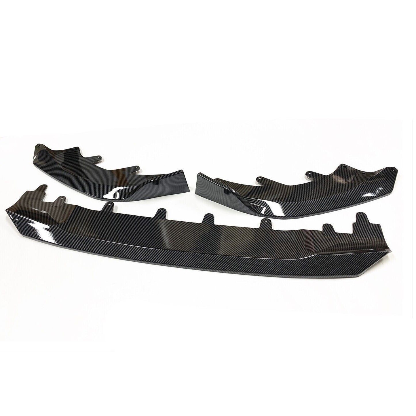 Front Bumper Spoiler Lip Kit fits BMW 2 Series G42 Coupe 22-24 Carbon Fiber Look