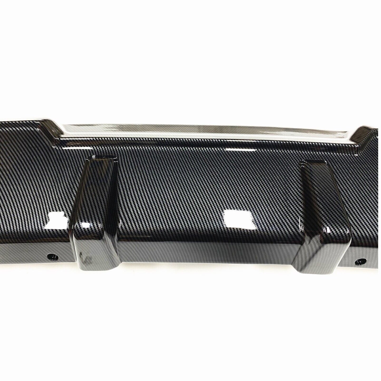 3x Rear Bumper Diffuser Lip fits BMW X6 G06 2019 2020-2023 Carbon Fiber Look