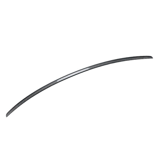 Fit fits BMW 4 Series G22 20-24 Carbon Fiber Look Rear Trunk Spoiler Lip Wing