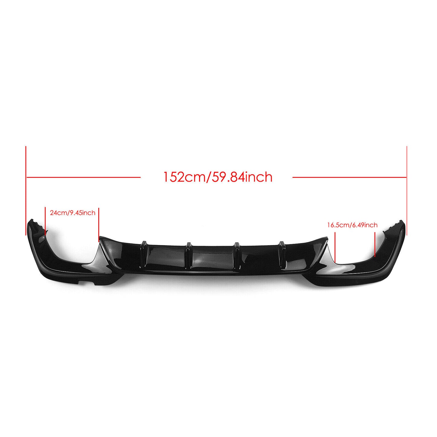 1 Set Gloss Black Rear Bumper Diffuser Lip Body Kit fits BMW 3 Series G20 YOFER