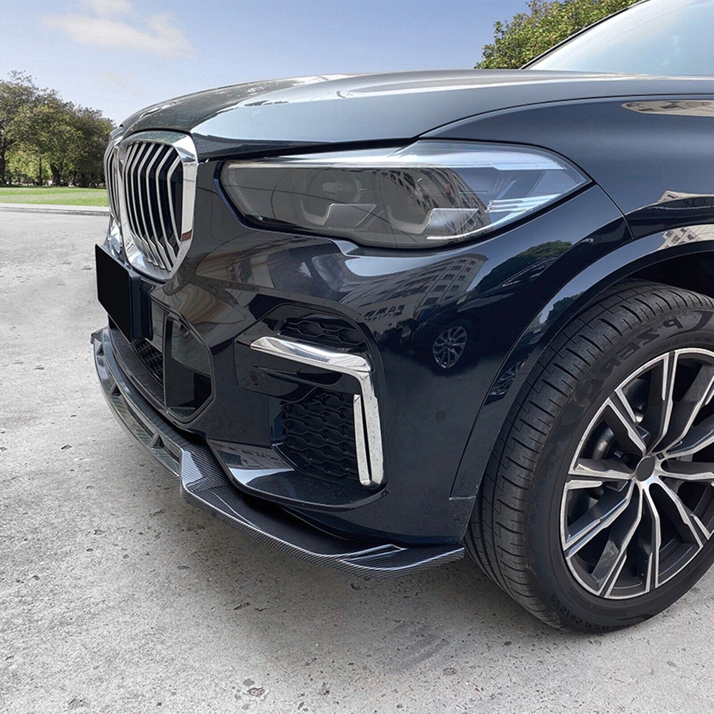 Fit fits BMW X5 G05 M Sport 2019-2023 New Front Bumper Spoiler Lip Kit CB Style