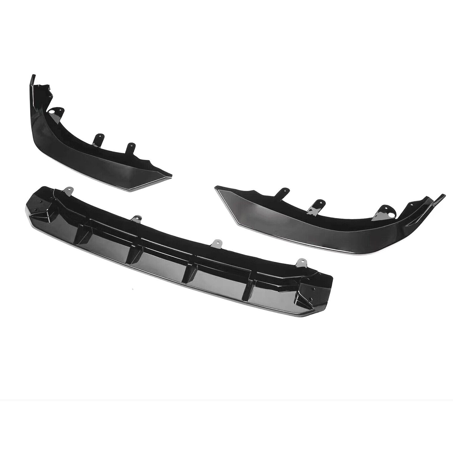 3pcs Front Bumper Spoiler Lip Splitter fits BMW I3 2022 Electric NEW Gloss Black