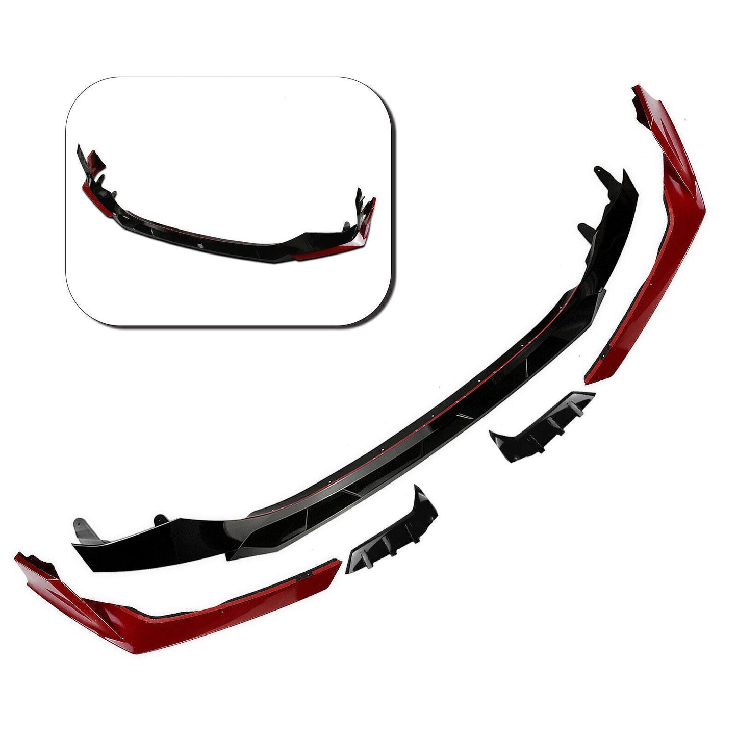 5pcs AKASAKA Bumper Lip Splitter Kit Set fits BMW G20/G21/G28 3 Series M Sport