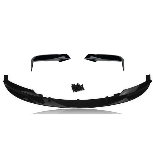 Front Bumper Splitter Lip Side Spoiler Cover fits BMW F30 2012-2018 M Sport Black