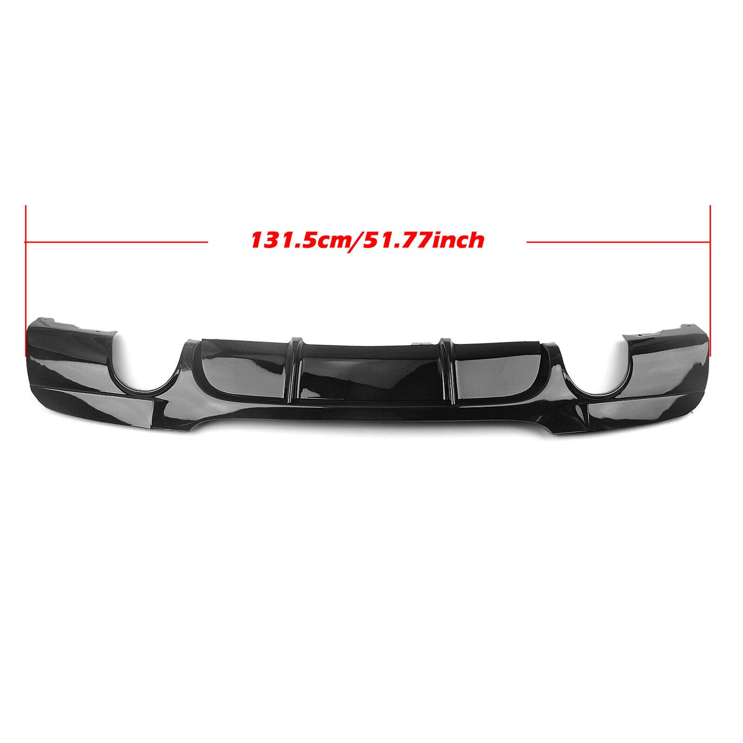 Rear Bumper Diffuser Dual Exhaust Pipe fits BMW E90 E91 M Sport 2005-2012