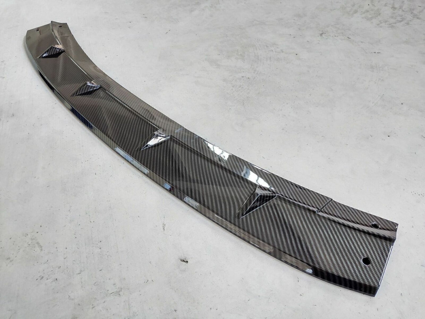 Carbon Fiber Look Front Bumper Spoiler Lip fits BMW 1 Series F20 M Sport 2019-21