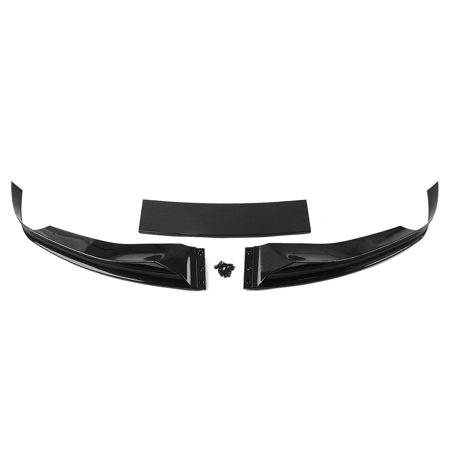 Front Bumper Spoiler Lip Kit fits BMW X5 F15 M Sport 14-18 Carbon Fiber Look