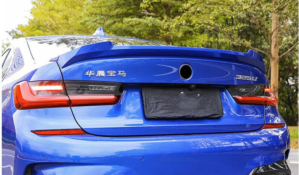 Gloss Blue Rear Trunk Spoiler Wing Lip fits BMW 3 Series G20 G28 M-Sport 2019-21