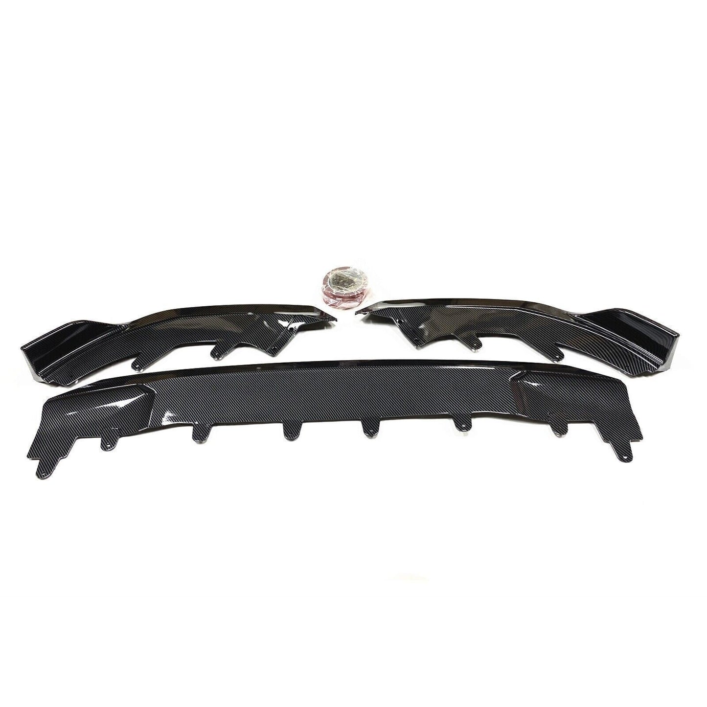 Front Bumper Spoiler Lip Kit fits BMW 2 Series G42 Coupe 22-24 Carbon Fiber Look