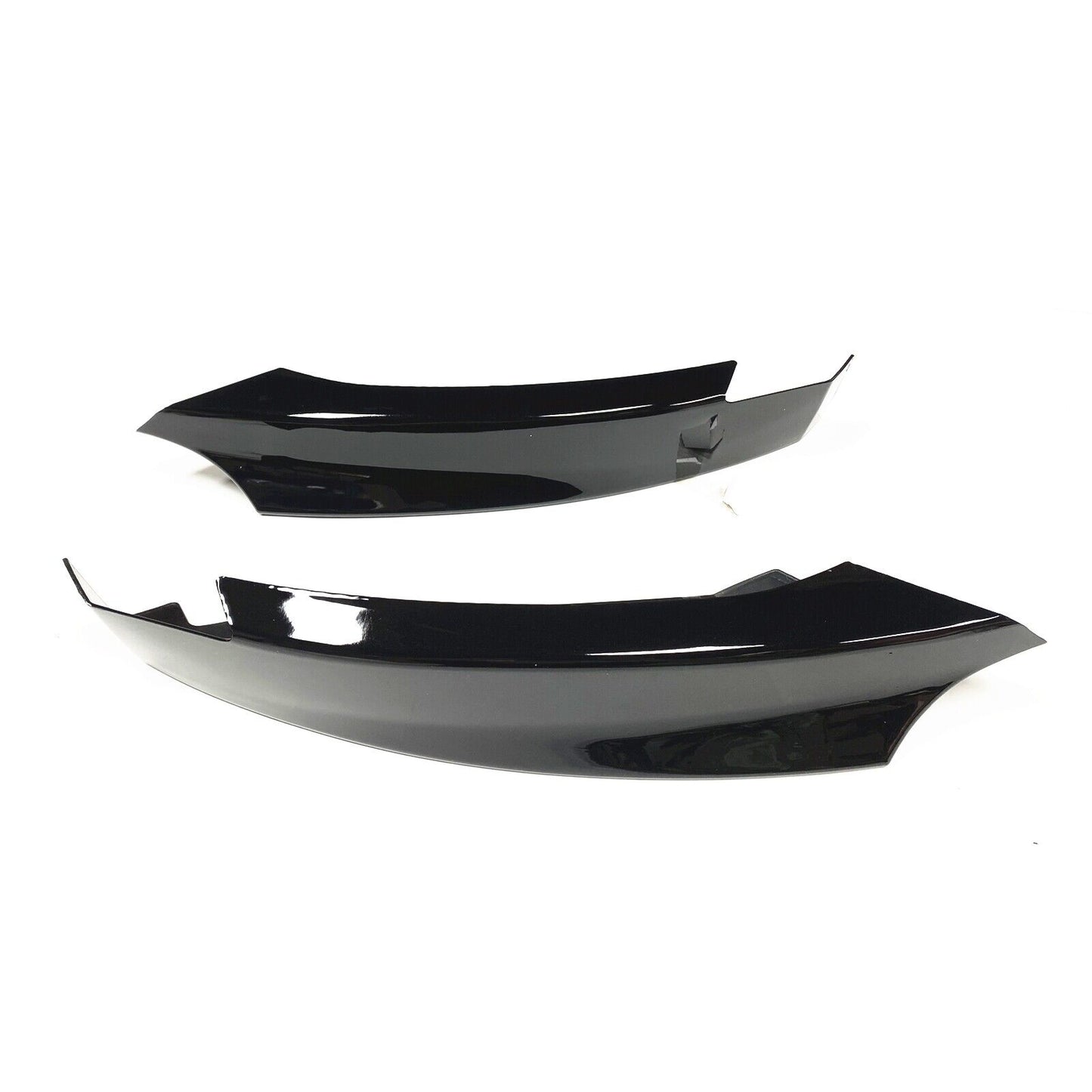 4x Gloss Black Front Bumper Splitter Lip fits BMW 1 Series E82 M Sport 2007-2013