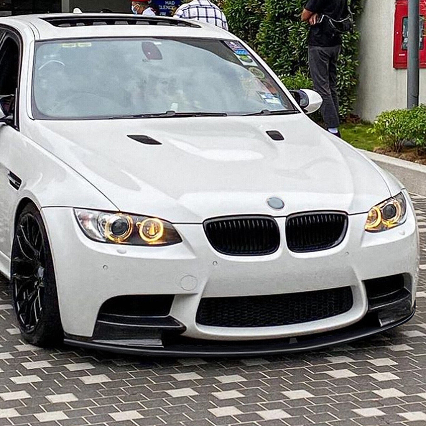 Front Bumper Spoiler Lip Bodykit fits BMW E90 E91 E92 E93 M3 06-13 Carbon Style