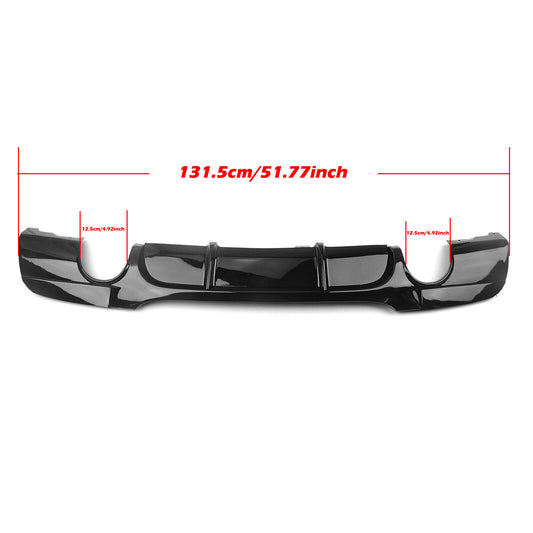 Rear Bumper Diffuser Dual Exhaust Pipe fits BMW E90 E91 M Sport 2005-2012