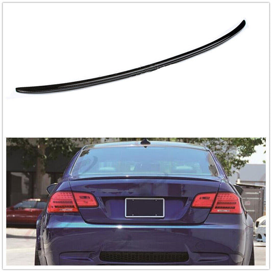 Carbon Fiber Rear Trunk Wing Spoiler Lip fits 2006-2013 BMW E92 M3 Style Coupe