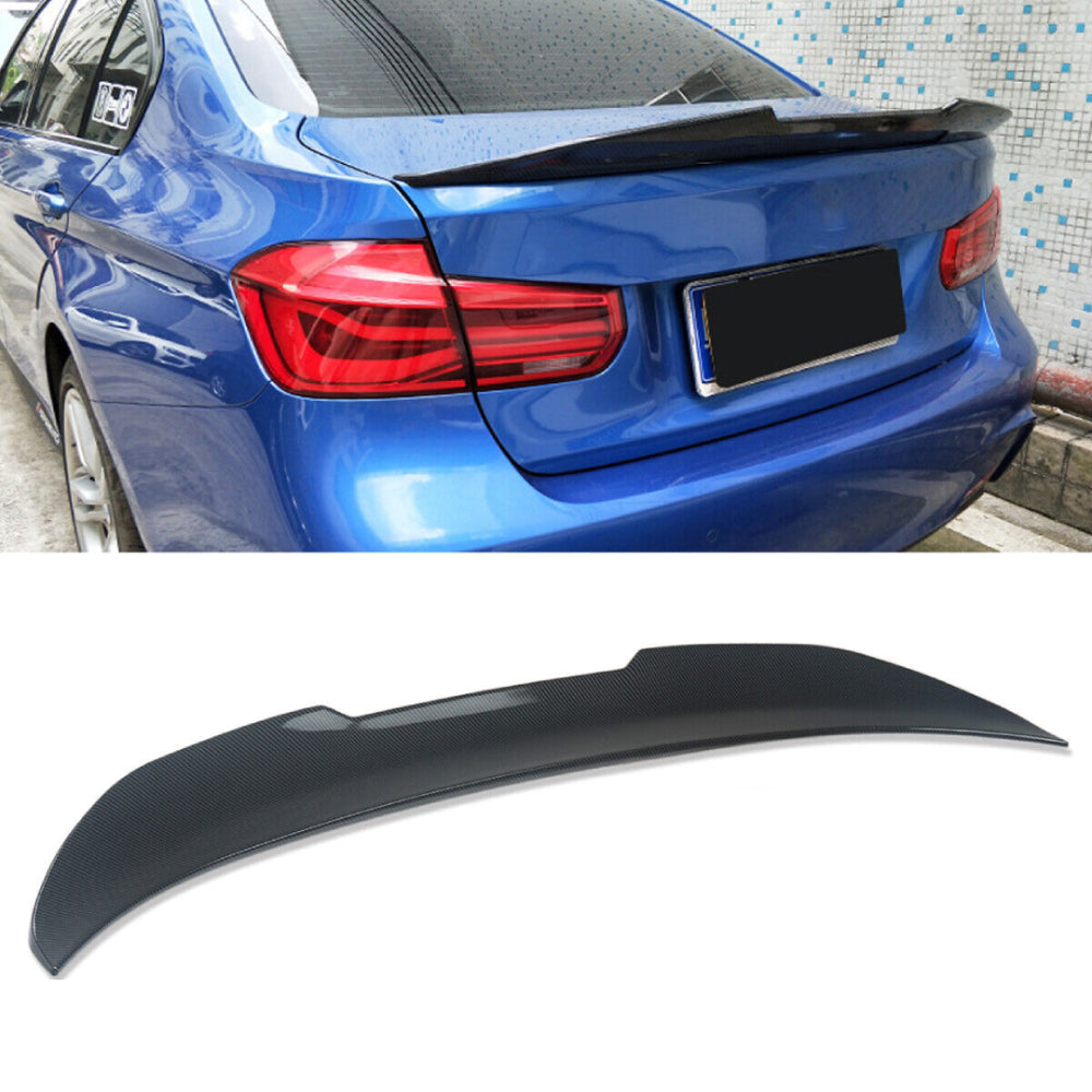 Fits BMW 3 Series M3 F30 F80 M Sport Carbon Fibre High Kick PSM Ducktail Spoiler