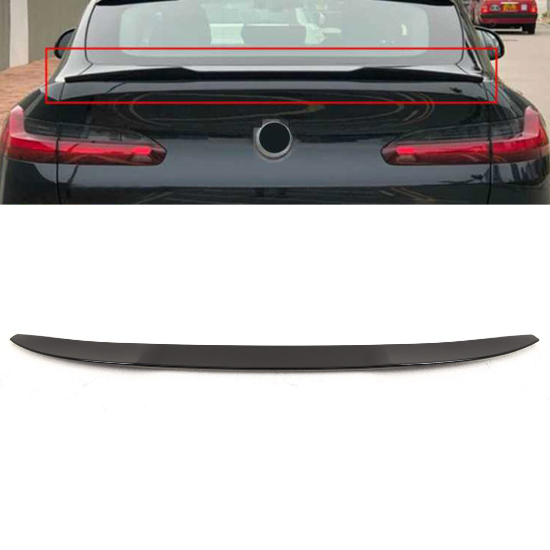 Fits BMW X4 G02 X4M SUV Gloss Black Rear Boot Lip Spoiler 2018+