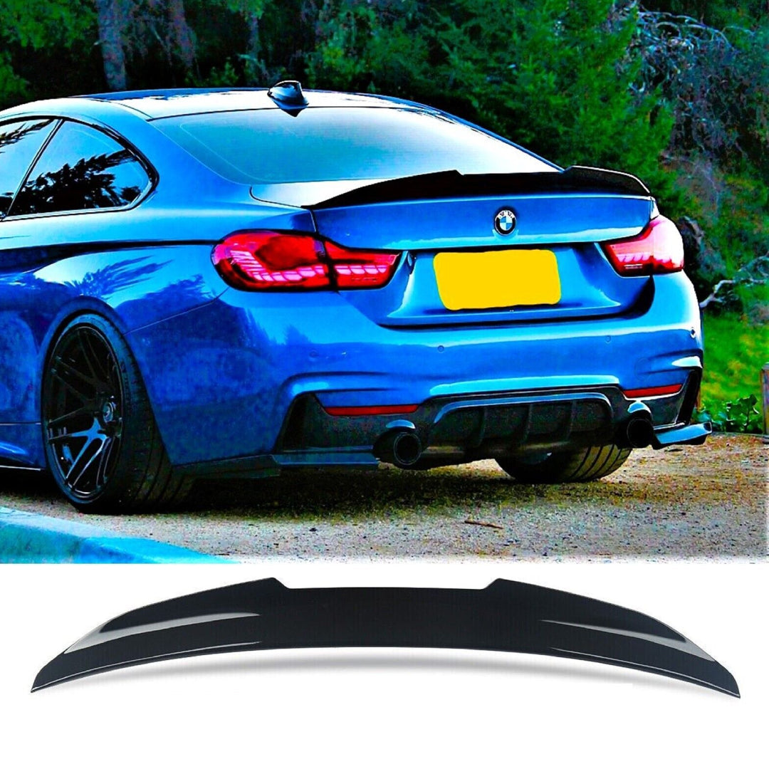 Fits BMW 4 Series F32 Gloss Black High Kick PSM Ducktail Spoiler 2013-2020