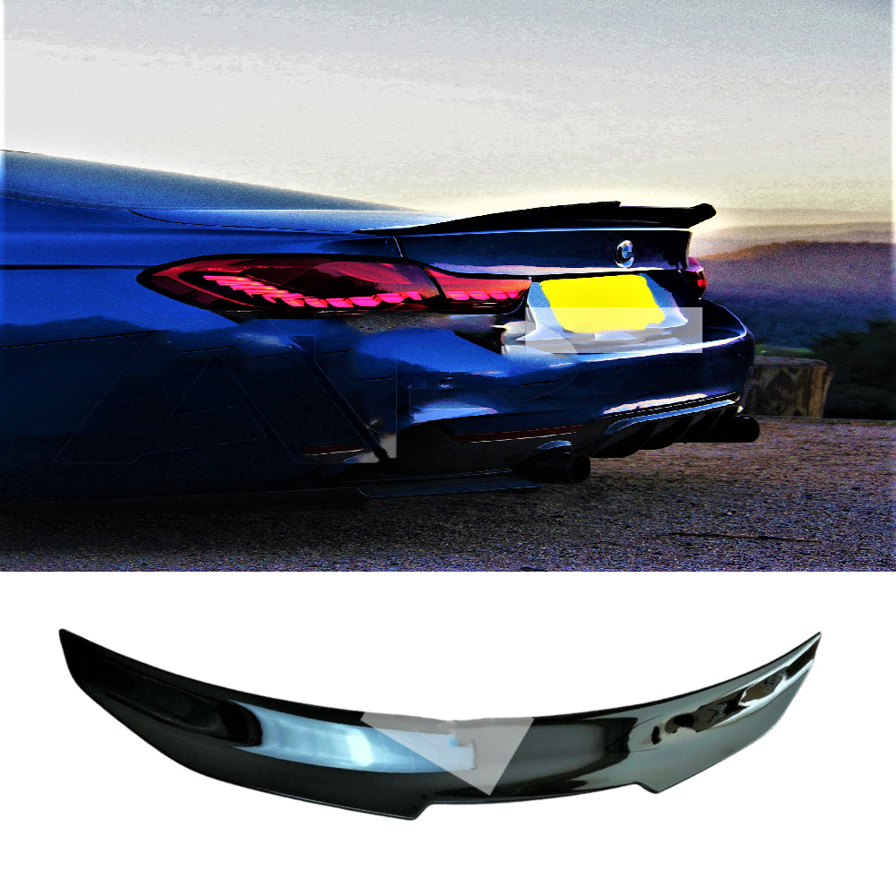 Fits BMW 4 Series F36 Gloss Black High Kick PSM Ducktail Spoiler 2013-2020