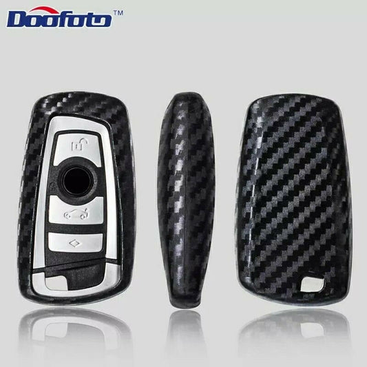 Silicone Key Case Cover Carbon Design  For BMW 1 Series 3 Series 5 Series 4 Buttons